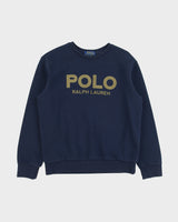 Vintage Polo Ralph Lauren Navy 3M Spell Out Crewneck Sweatshirt - XS