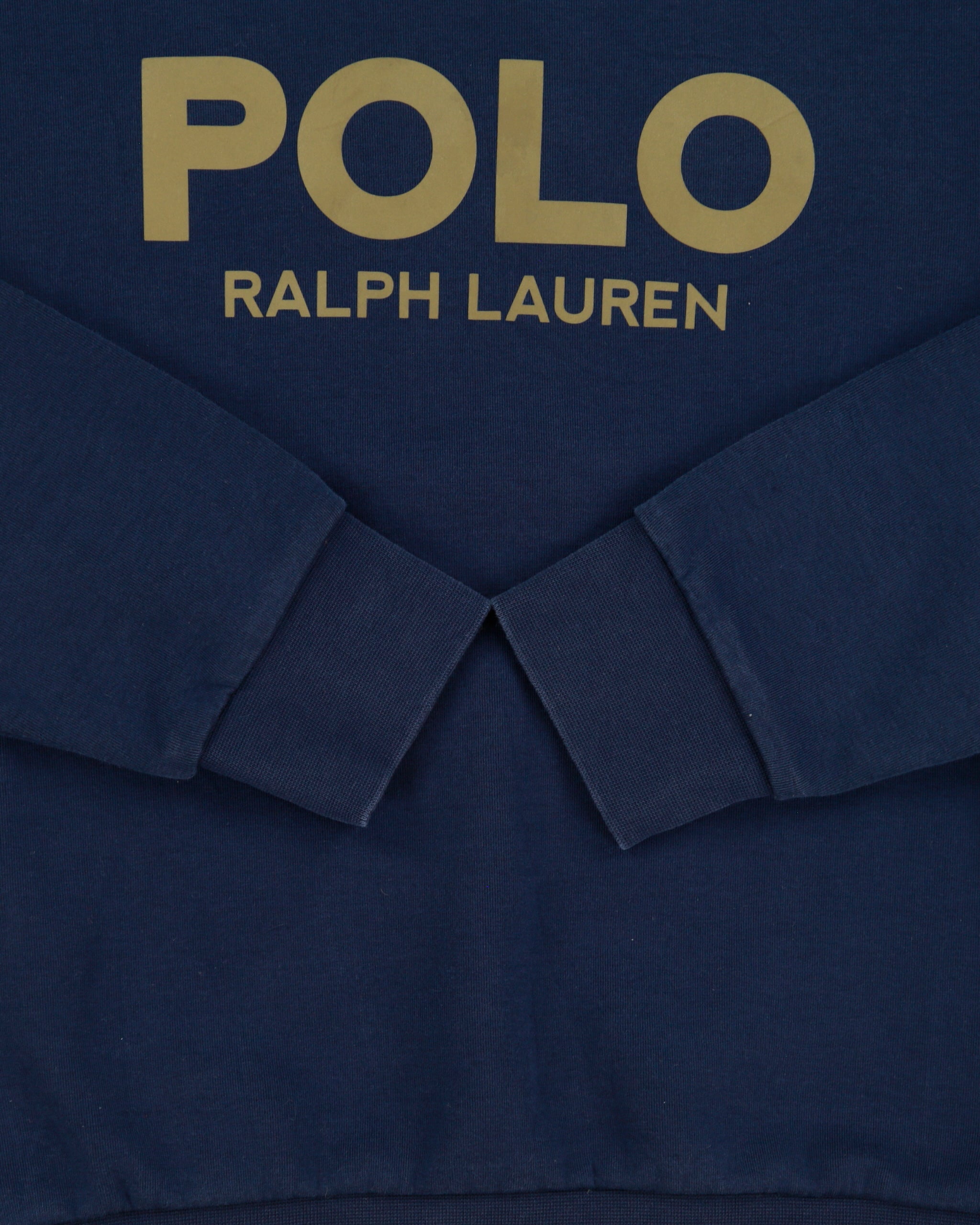 Vintage Polo Ralph Lauren Navy 3M Spell Out Crewneck Sweatshirt - XS