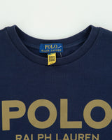 Vintage Polo Ralph Lauren Navy 3M Spell Out Crewneck Sweatshirt - XS