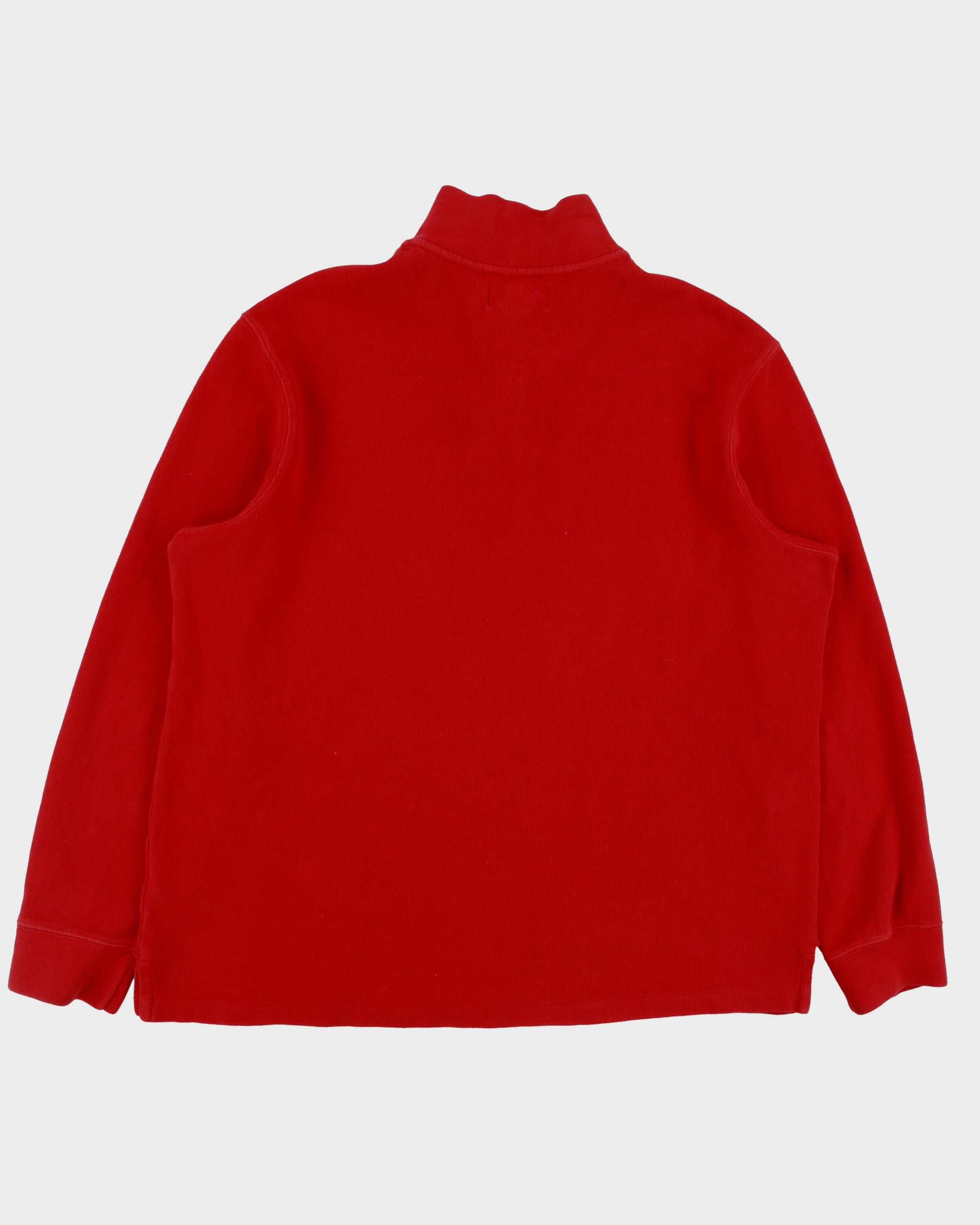 Vintage Y2K 00s Polo Ralph Lauren Classic Pony Quarter-Zip Sweatshirt - XL