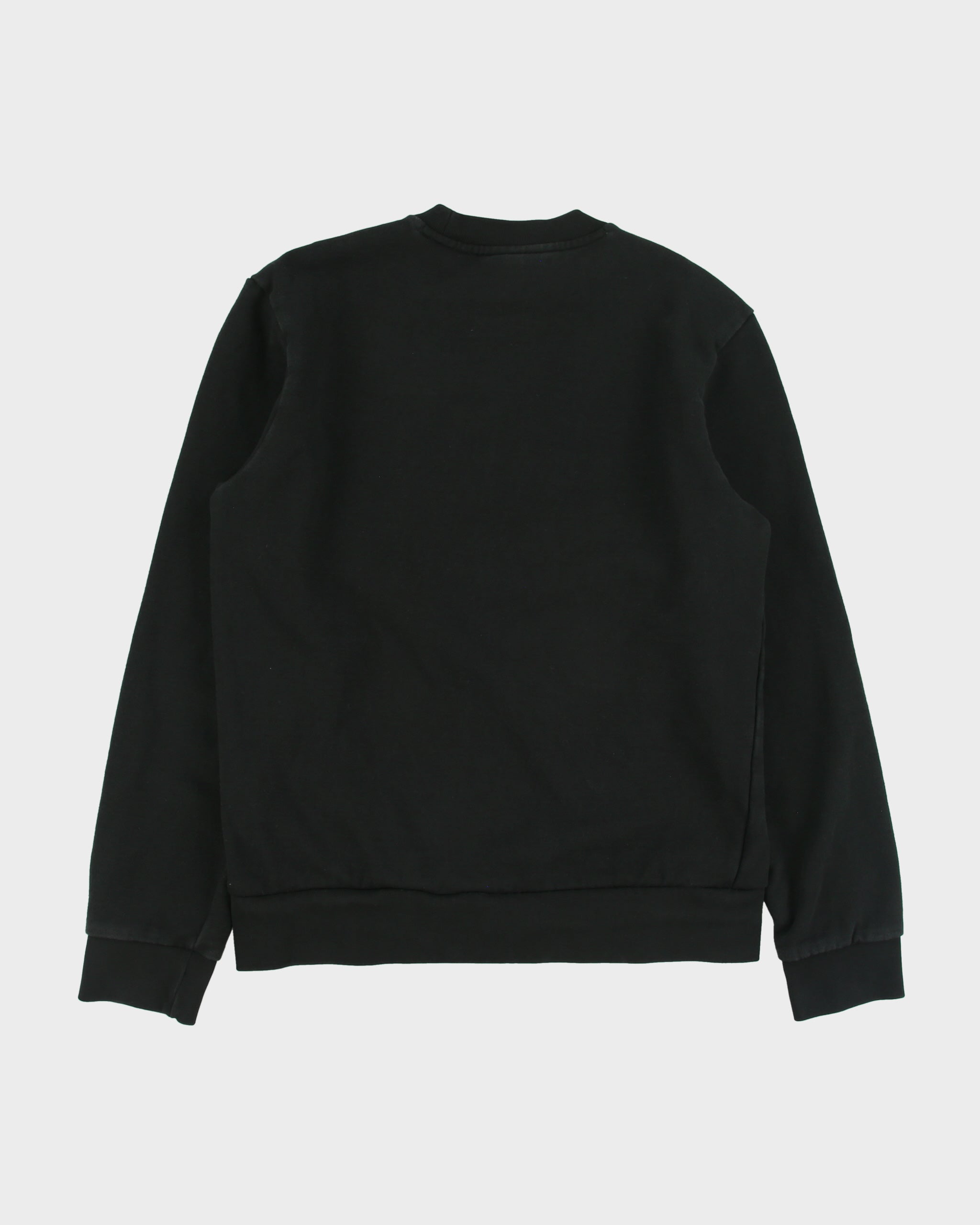 Vintage Lacoste Black Croc Pique Heavyweight Classic Fit Crewneck Sweatshirt - M