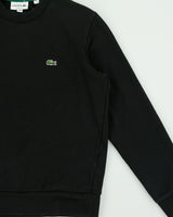 Vintage Lacoste Black Croc Pique Heavyweight Classic Fit Crewneck Sweatshirt - M