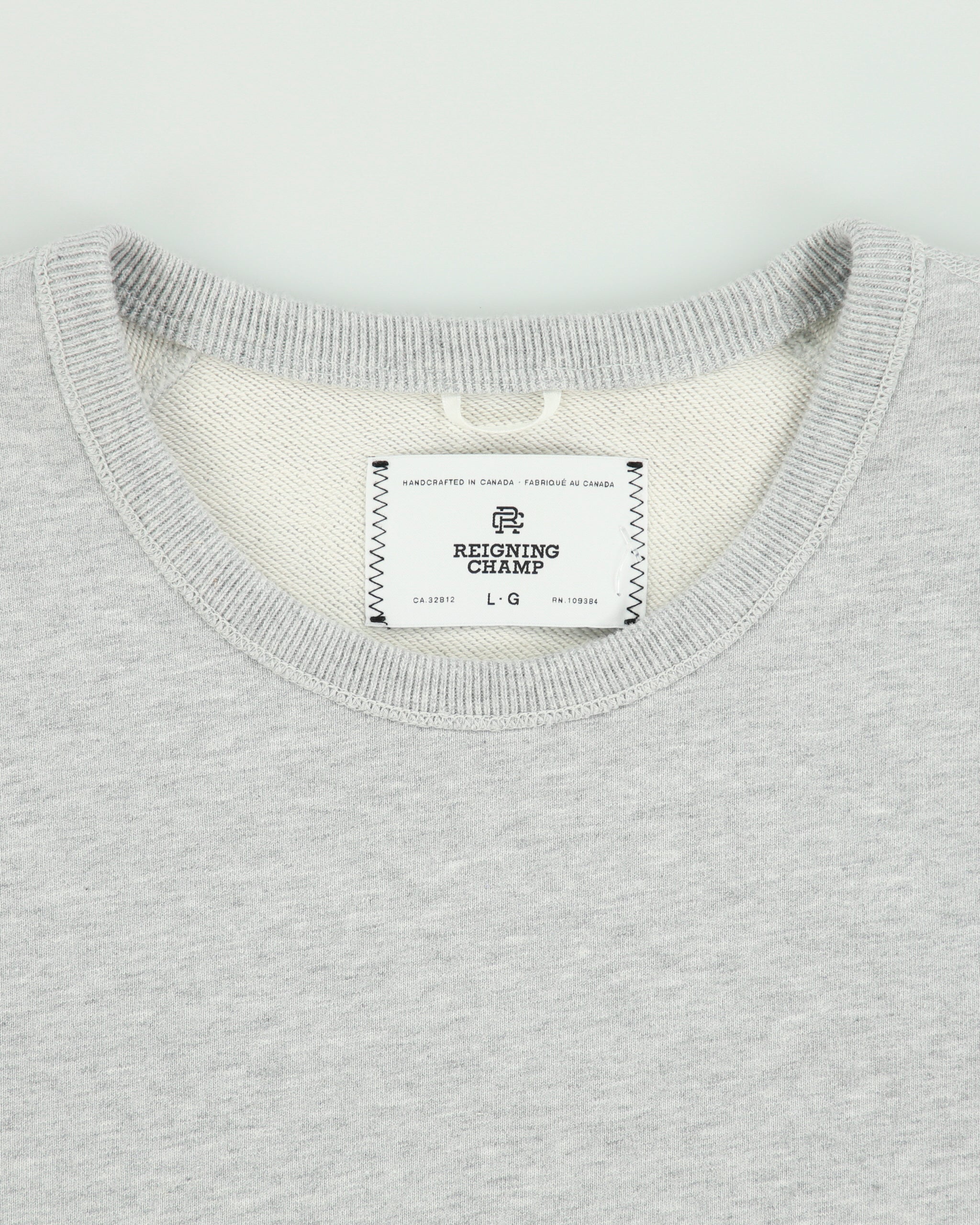 Reigning Champ Grey Marl Made In Canada Heavyweight Terry Crewneck Sweatshirt - L