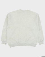 Vintage 1990s Lee Grey Marl Made In USA Heavyweight Embroidered Deep Creek Lake Crewneck Sweatshirt - XL