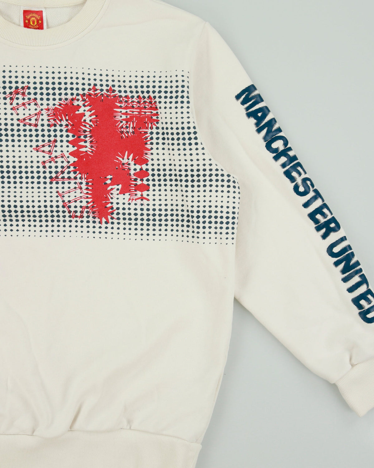 Vintage 1990s Manchester United FC Official Red Devils Crewneck Football Sweatshirt - L