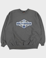 Vintage Harley Davidson Calgary Alberta Ride Free Crewneck Sweatshirt - XXL