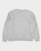 Vintage Stussy Grey Marl Stcok Logo Crewneck Sweatshirt - M
