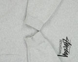 Vintage Stussy Grey Marl Stcok Logo Crewneck Sweatshirt - M