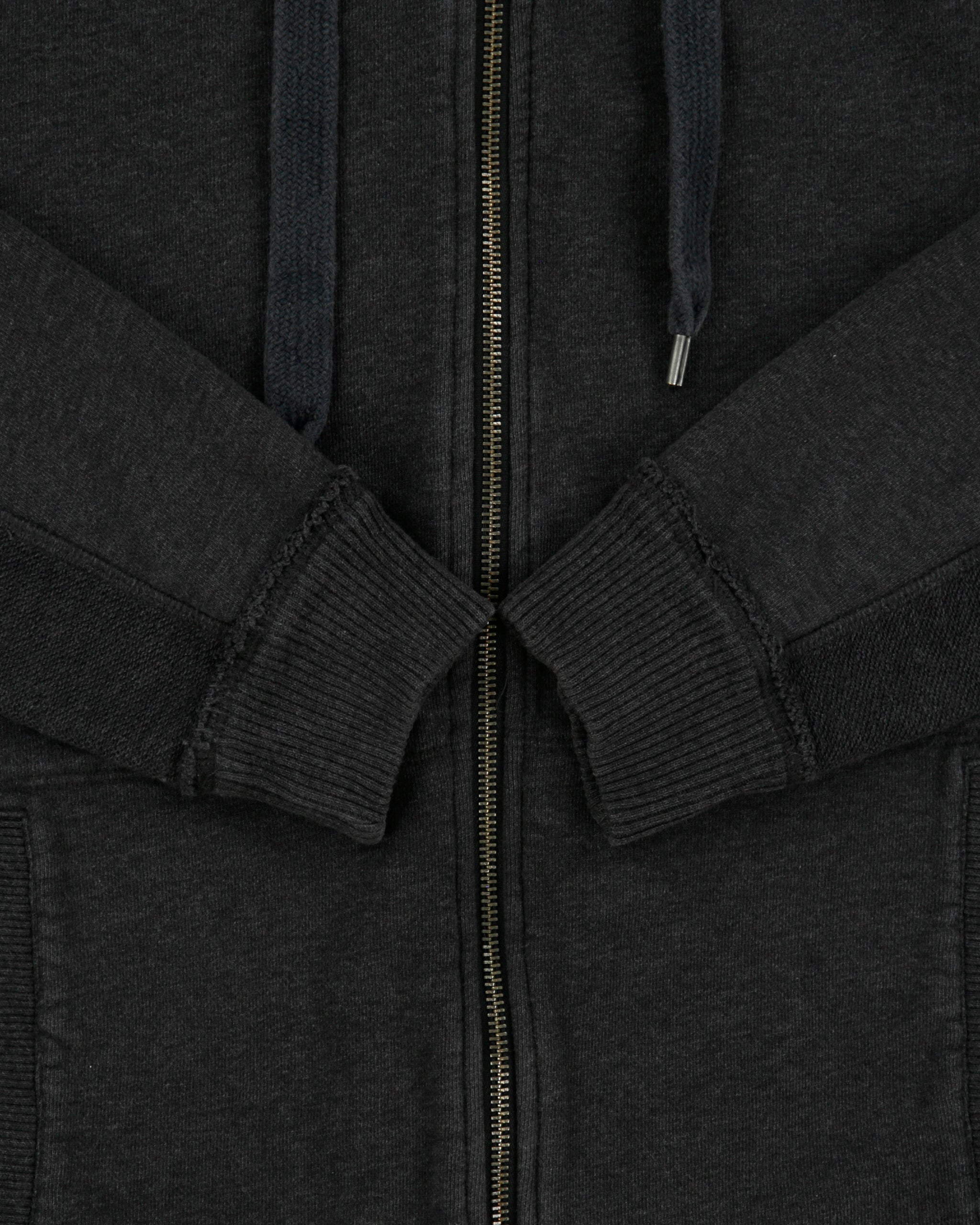 Vintage Y2K 00s Levi's Grey Marl Heavyweight Zip-Up Hoodie - S
