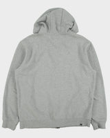 Vintage Y2K 00s DC Shoe Co. Grey Marl Plaid Embroidered Zip-Up Hoodie - L