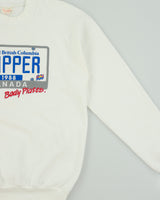 Vintage 1988 Body Plates British Columbia Pigasso Art Inc. Made In Canada Crewneck Sweatshirt - L