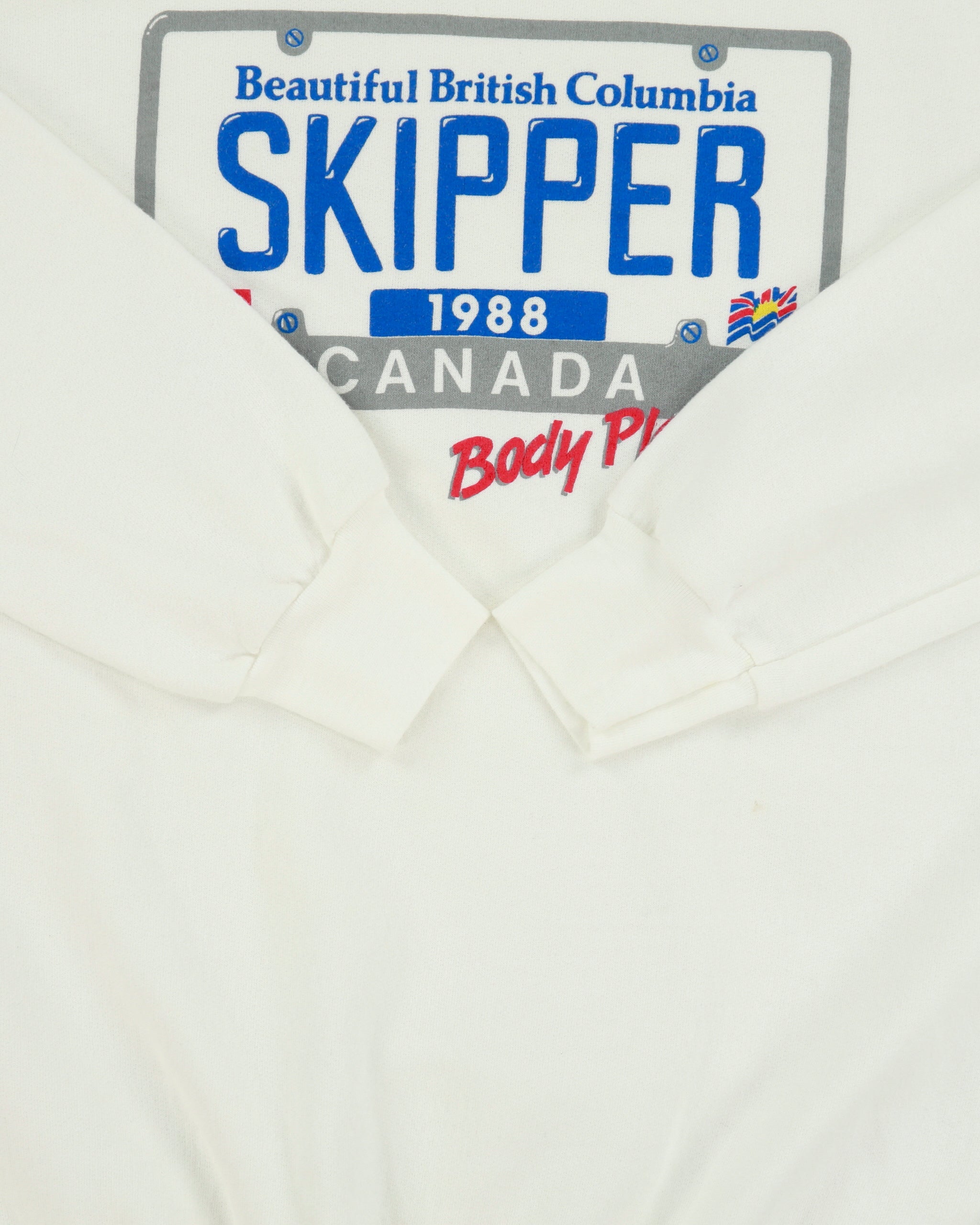 Vintage 1988 Body Plates British Columbia Pigasso Art Inc. Made In Canada Crewneck Sweatshirt - L