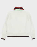 Vintage Fila Heavyweight Stripe Ribbed Boxy Roll Neck Sweatshirt - M