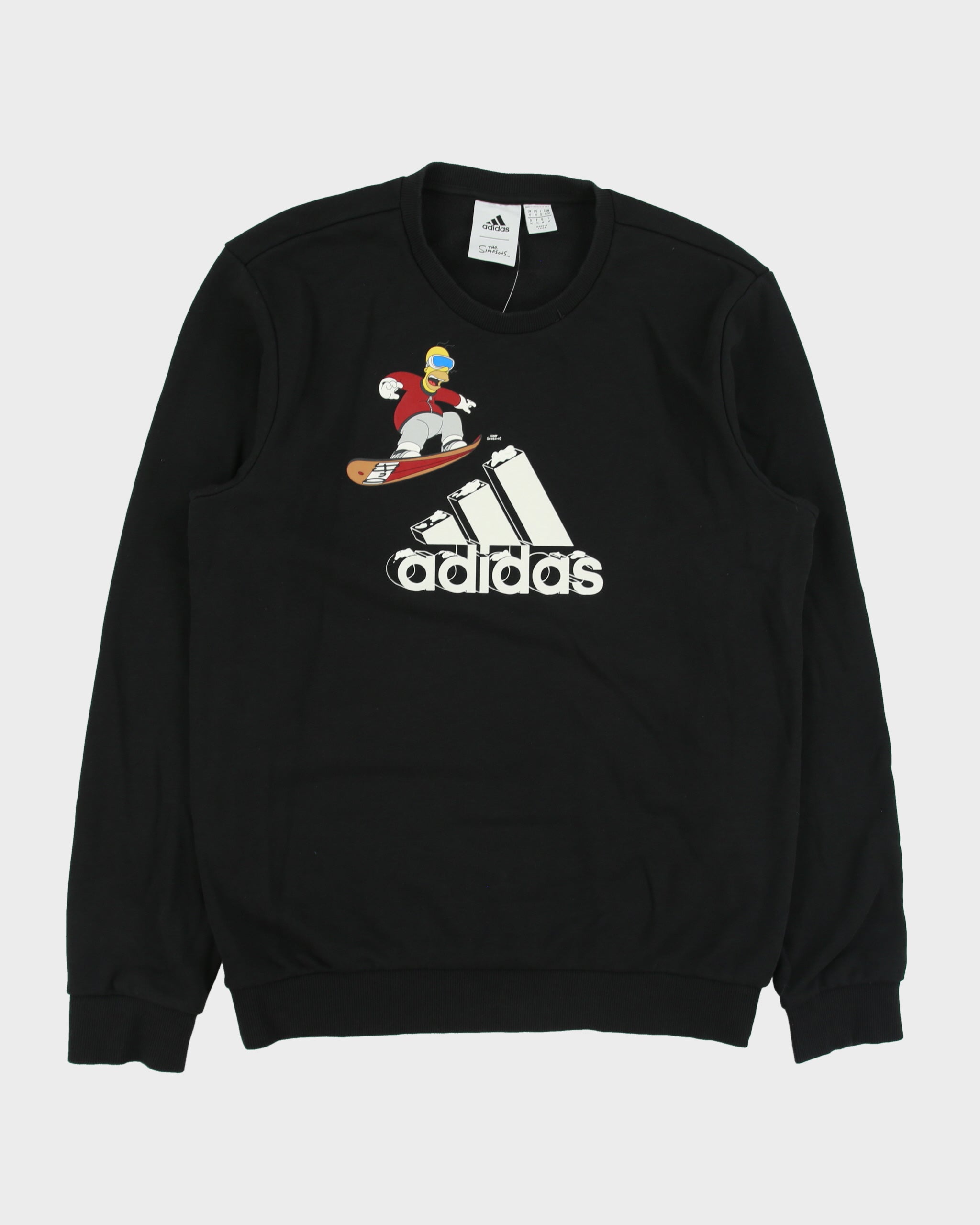 Adidas x The Simpsons Snowboarding Homer Crewneck Sweatshirt - M