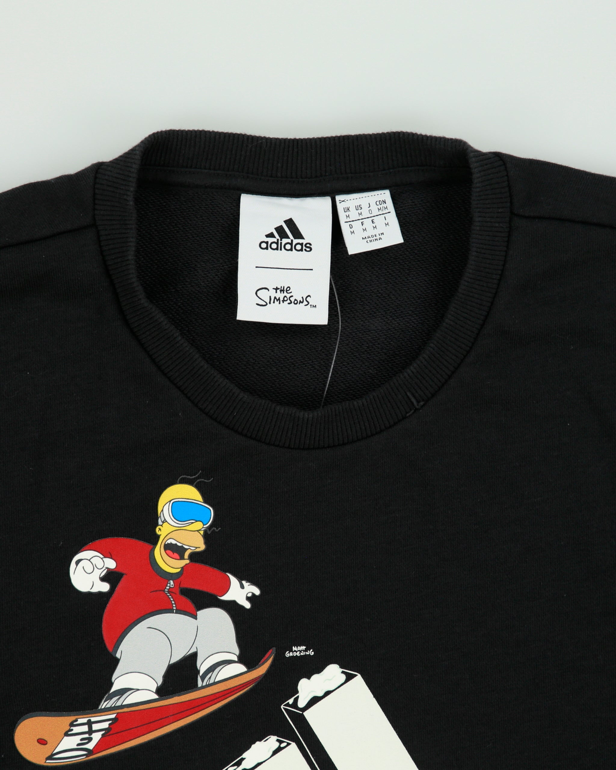 Adidas x The Simpsons Snowboarding Homer Crewneck Sweatshirt - M
