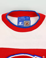 Vintage 1994 Starter Montreal Canadiens Embroidered NHL Striped Crewneck Sweatshirt - M