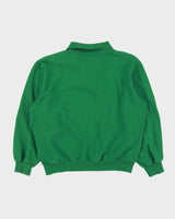 Vintage 1990s Fred Perry Sportswear Classic Pique Boxy Collared Sweatshirt - S