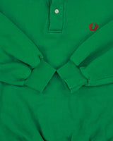 Vintage 1990s Fred Perry Sportswear Classic Pique Boxy Collared Sweatshirt - S