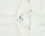 Vintage Y2K 00s Lacoste Vintage Washed White Croc Pique Heavyweight Pullover Hoodie - M