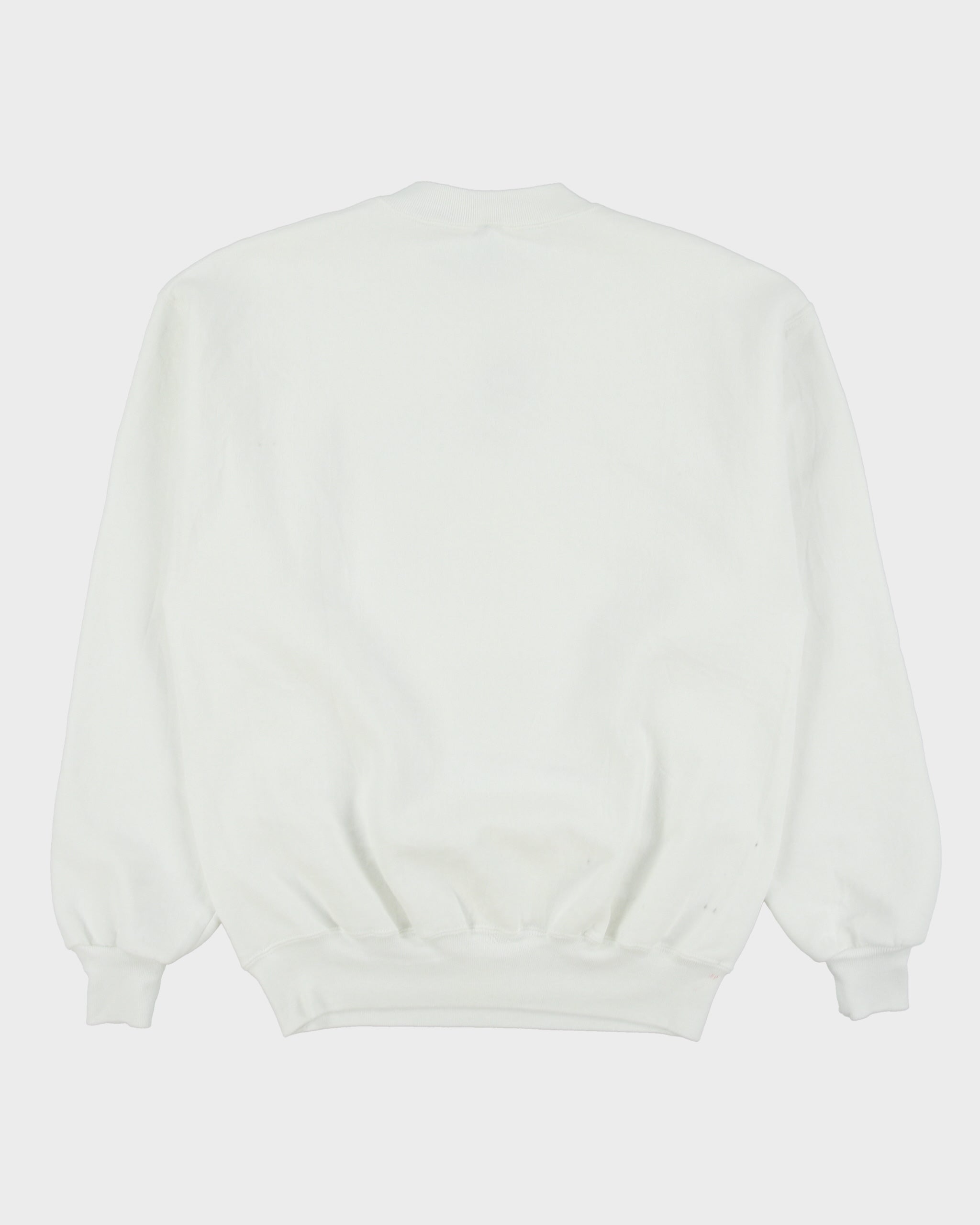 Vintage 1980s USA Eagle White Made In USA Crewneck Sweatshirt - M