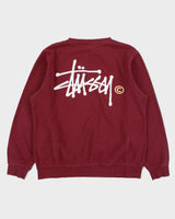 Vintage Stussy Stock Logo Made In USA Crewneck Sweatshirt - L