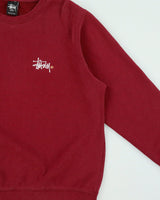 Vintage Stussy Stock Logo Made In USA Crewneck Sweatshirt - L