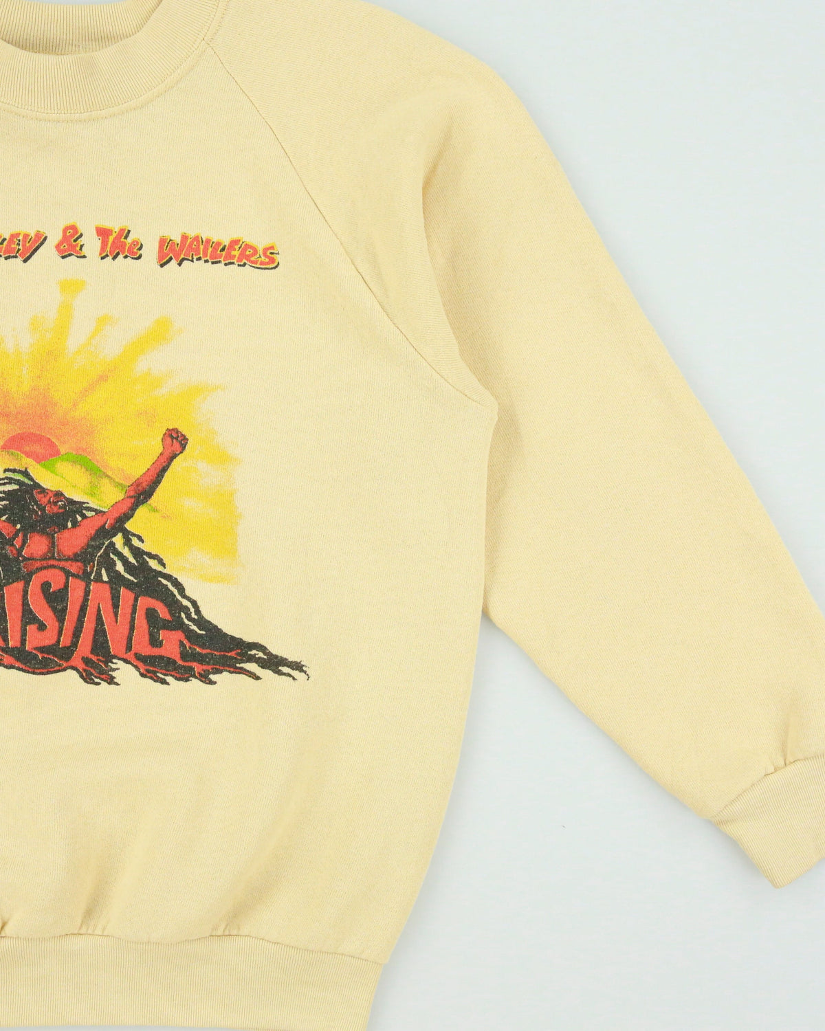 Vintage 1990s Bob Marley &amp; The Wailers '80 Uprising Album Crewneck Sweatshirt - M