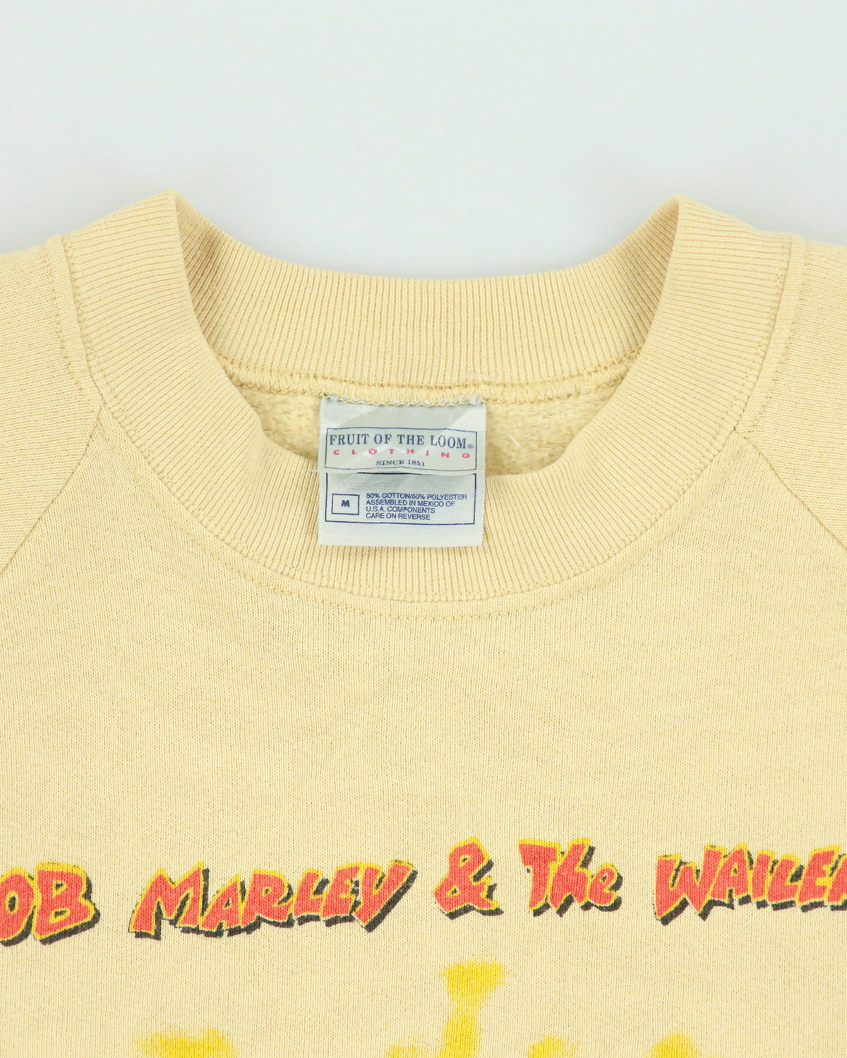 Vintage 1990s Bob Marley &amp; The Wailers '80 Uprising Album Crewneck Sweatshirt - M