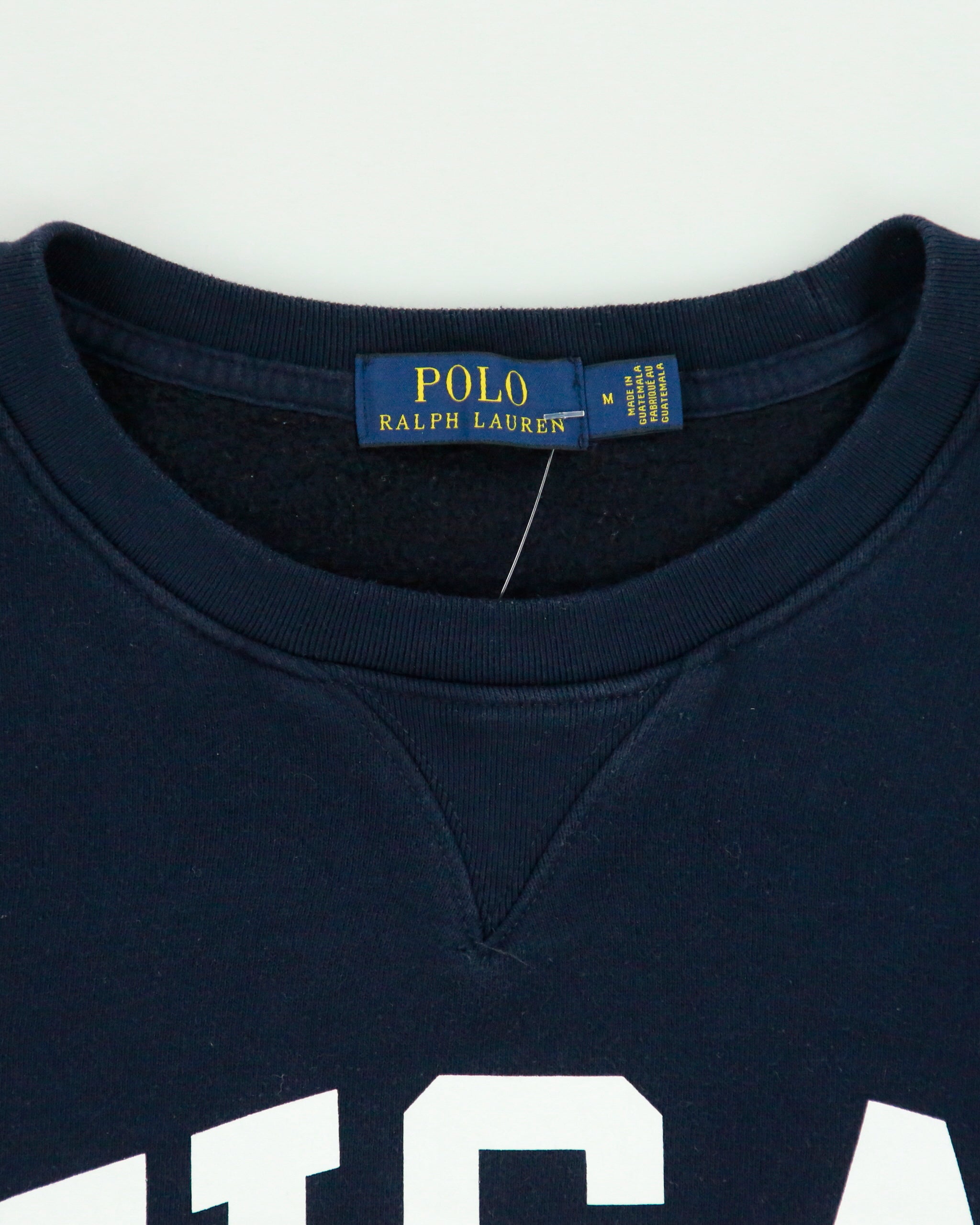 Vintage Polo Ralph Lauren USA Fleece Lined Crewneck Sweatshirt - L