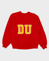 Vintage 1970s Denver University DU Stitched Varsity Crewneck Sweatshirt - S