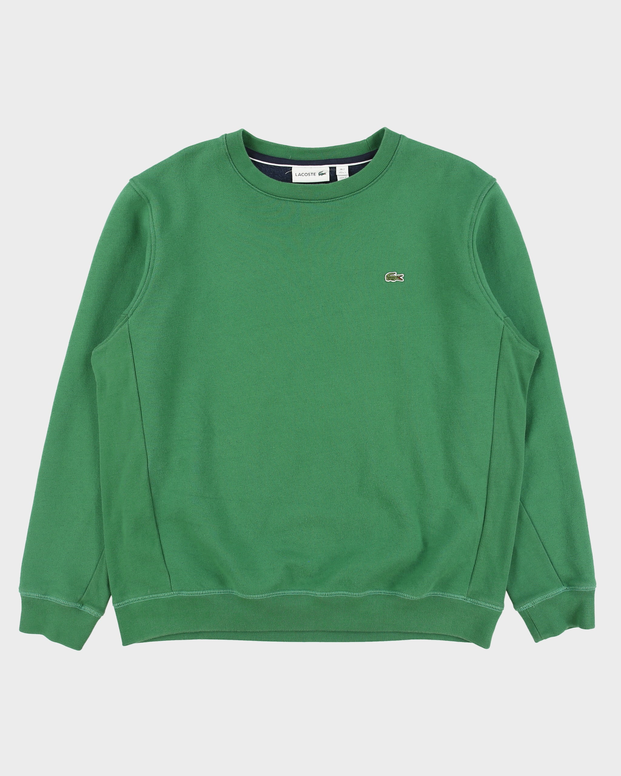 Vintage Lacoste Classic Pique Fleece Lined Crewneck Sweatshirt - XXL