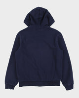 Lacoste Navy Heavyweight Fleece Lined Classic Fit Full-Zip Hoodie - M