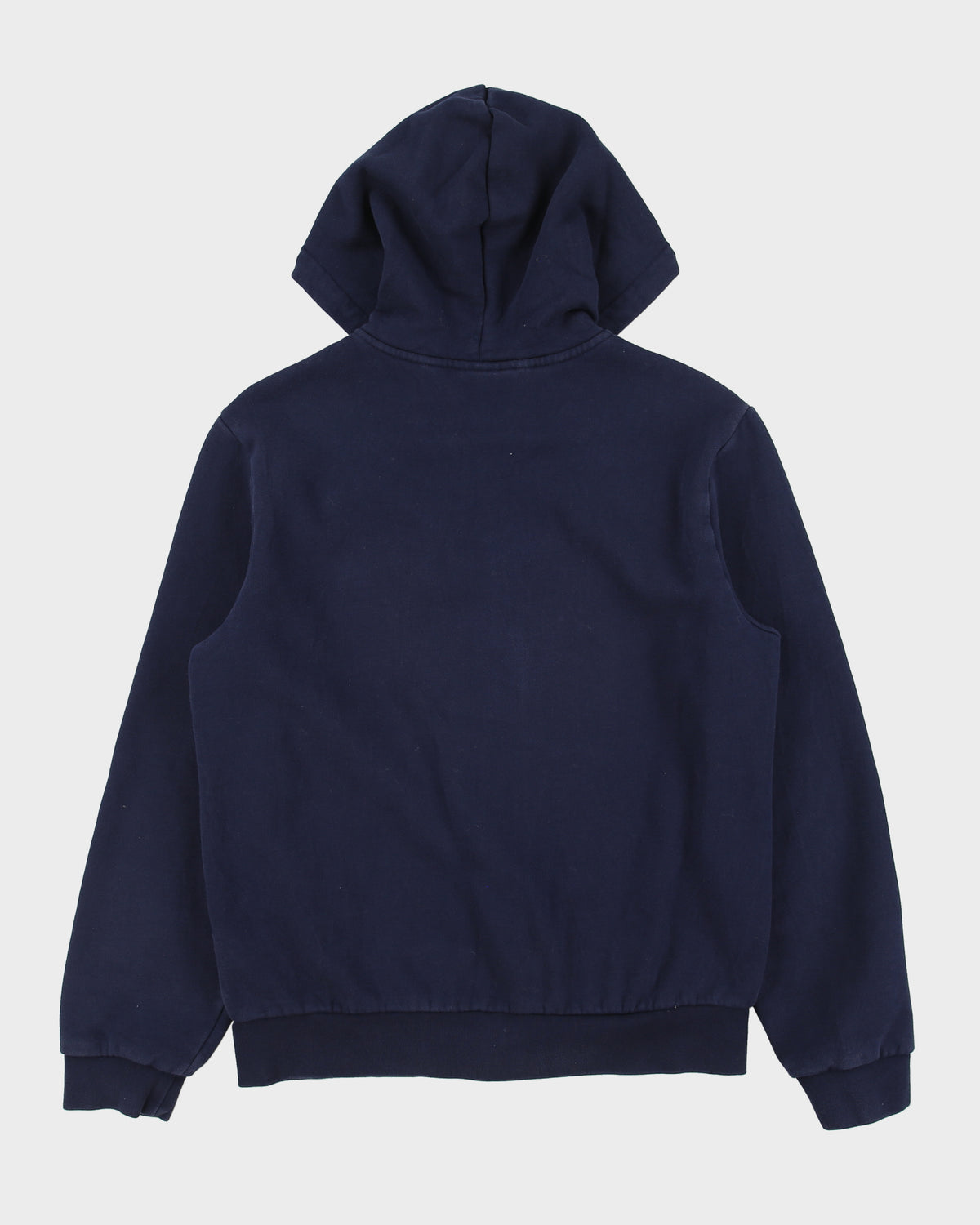 Lacoste Navy Heavyweight Fleece Lined Classic Fit Full-Zip Hoodie - M