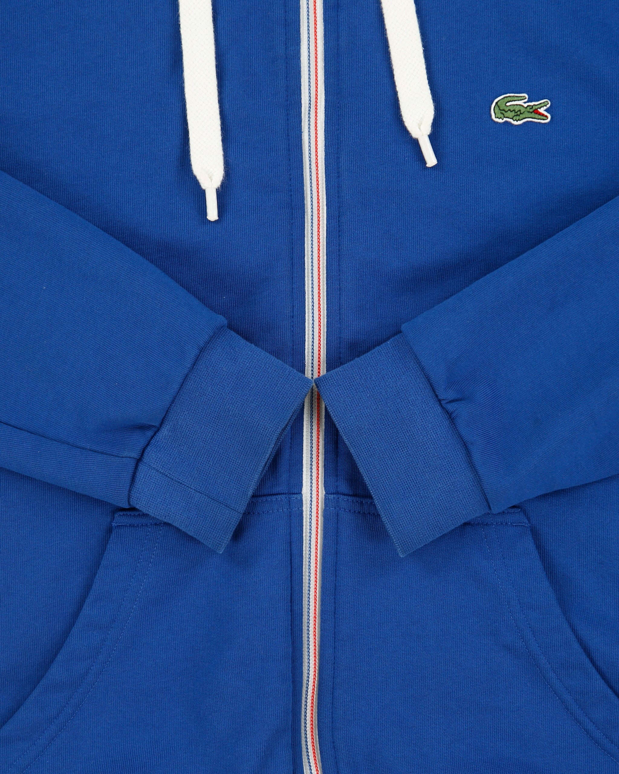 Vintage Lacoste L!VE Heavyweight France Detail Classic Pique Full-Zip Hoodie - M