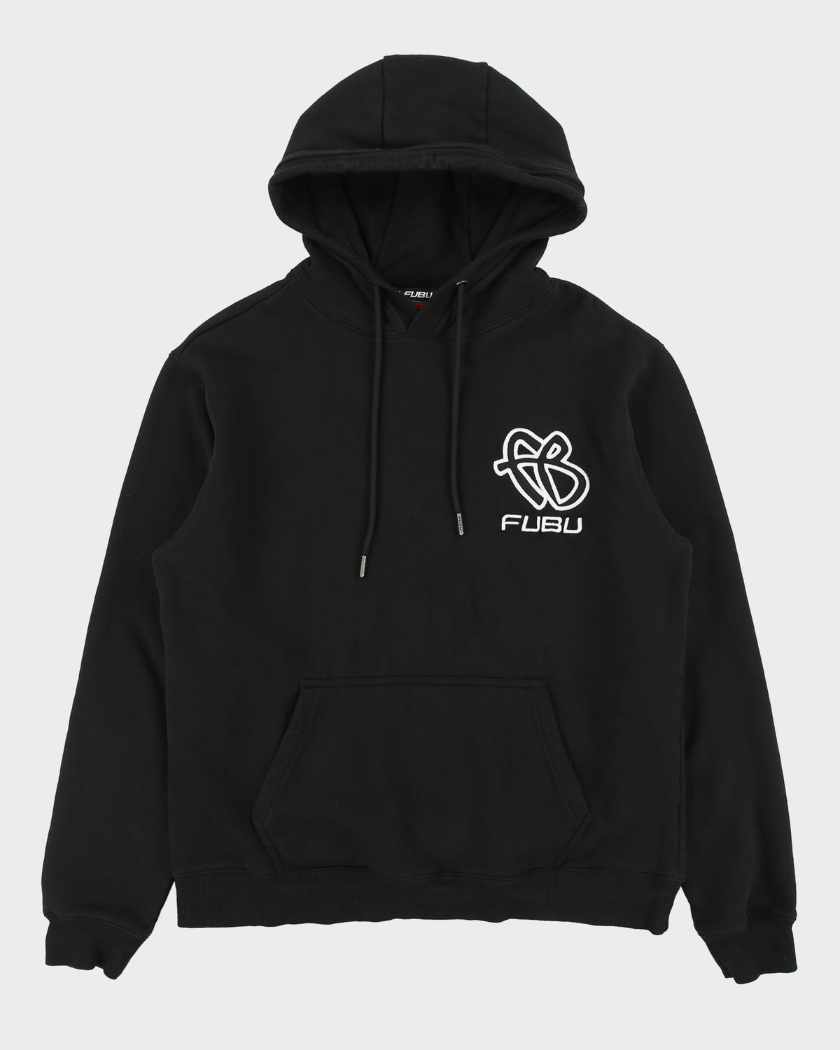 Vintage Y2K 00s Fubu Heavyweight Fleece Lined Embroidered Pullover Hoodie - S