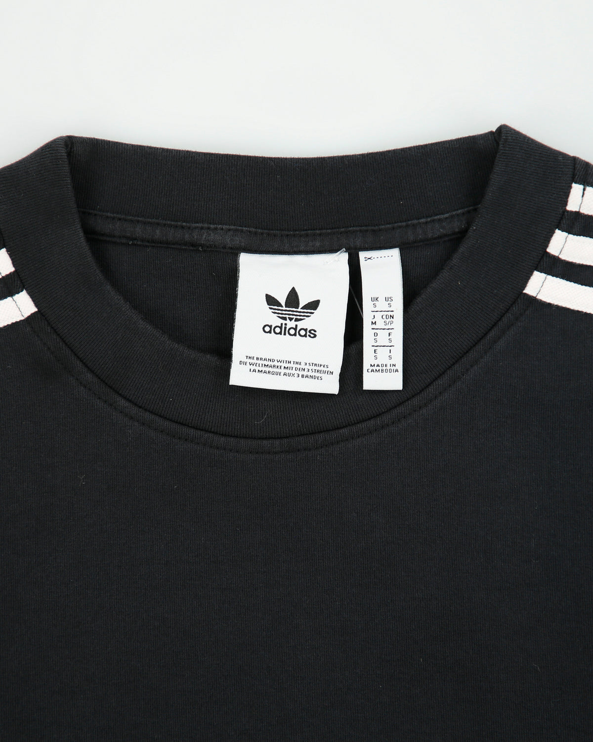 Vintage Adidas Originals Embroidered 3-Stripe Trefoil Crewneck Sweatshirt - S