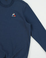 Vintage Le Coq Sportif Navy Crest Badge Crewneck Sweatshirt - L