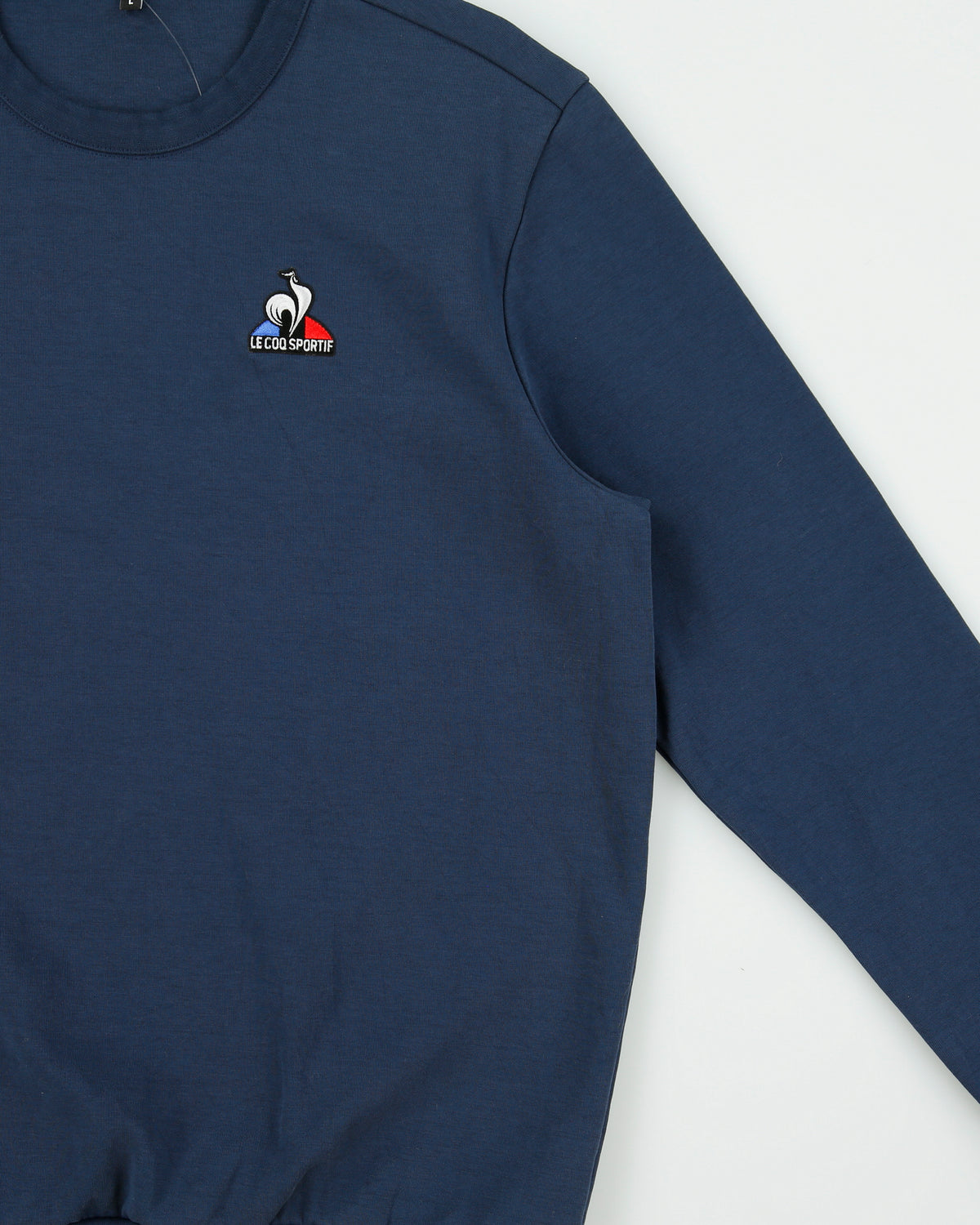 Vintage Le Coq Sportif Navy Crest Badge Crewneck Sweatshirt - L