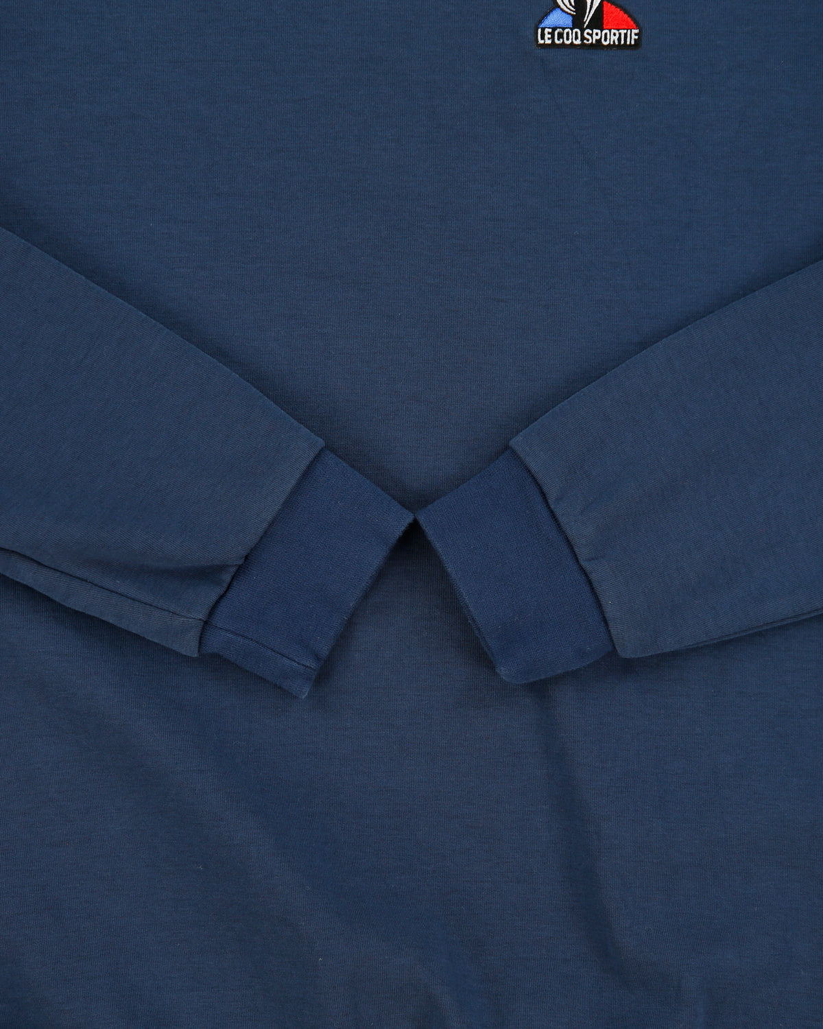 Vintage Le Coq Sportif Navy Crest Badge Crewneck Sweatshirt - L