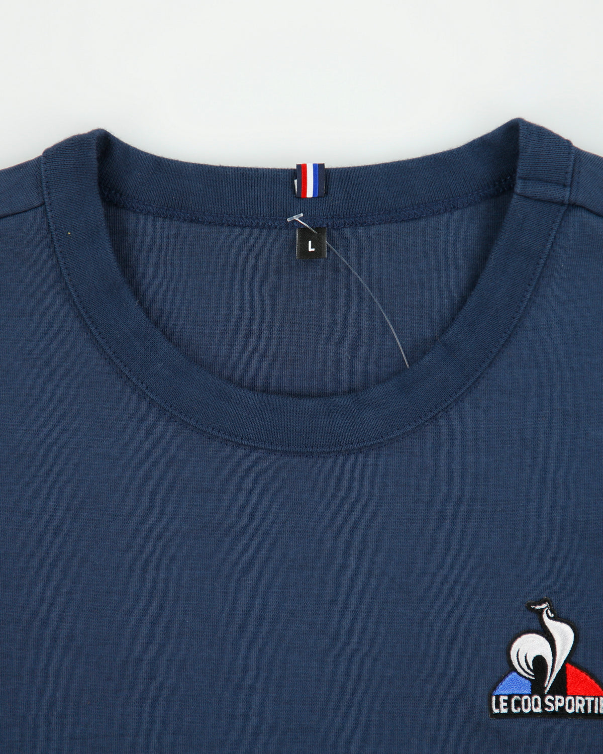 Vintage Le Coq Sportif Navy Crest Badge Crewneck Sweatshirt - L