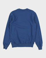 Vintage Lacoste Washed Marine Spell Out Classic Fit Crewneck Sweatshirt - S