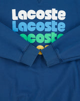 Vintage Lacoste Washed Marine Spell Out Classic Fit Crewneck Sweatshirt - S