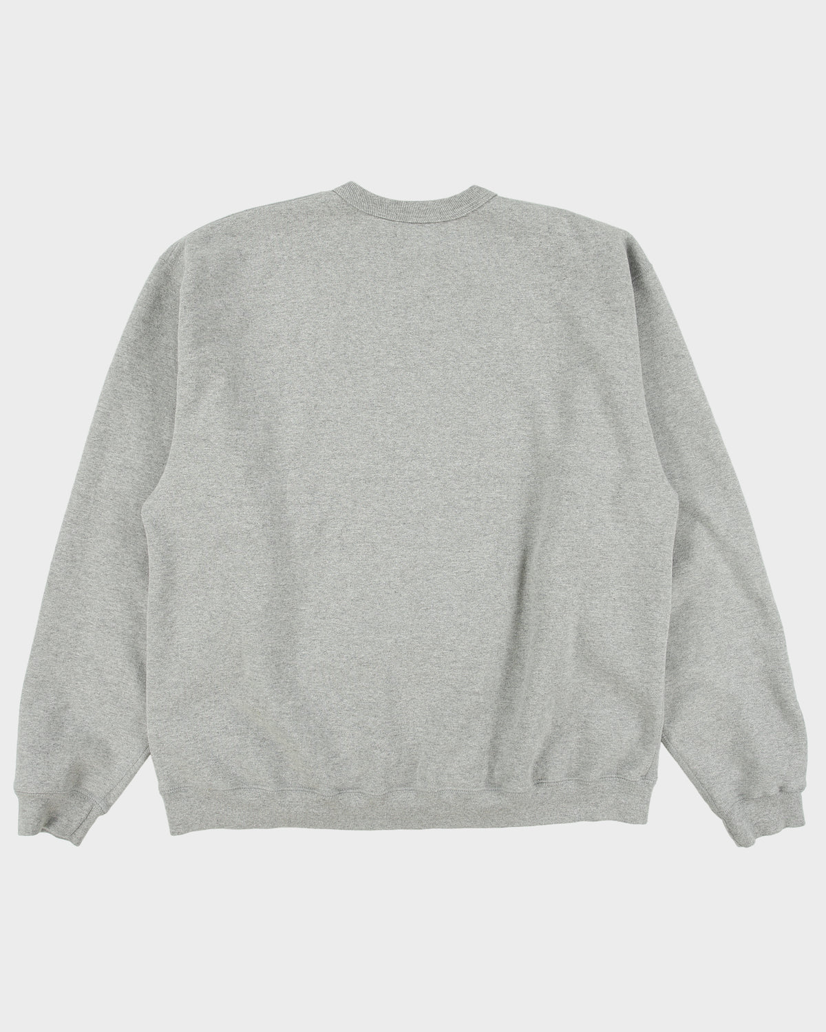 Vintage 1990s Roots Athletics Marl Grey Fleeced Lined Made In America Crewneck Sweatshirt - XL