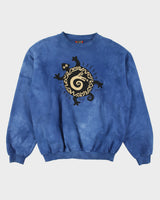 Vintage 1997 Dagoli Tie-Dye Millennium Turtle Made In America Crewneck Sweatshirt - M