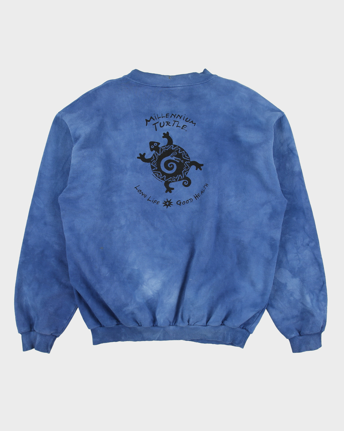 Vintage 1997 Dagoli Tie-Dye Millennium Turtle Made In America Crewneck Sweatshirt - M