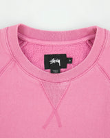 Vintage Stussy Hot Pink Embroidered Stock Logo Short Sleeve Crewneck Sweatshirt - S