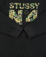 Vintage Stussy N°4 Duck Camo Made In USA Crewneck Sweatshirt - L