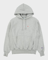 Vintage Champion Grey Marl Heavyweight Reverse Weave Pullover Hoodie - M