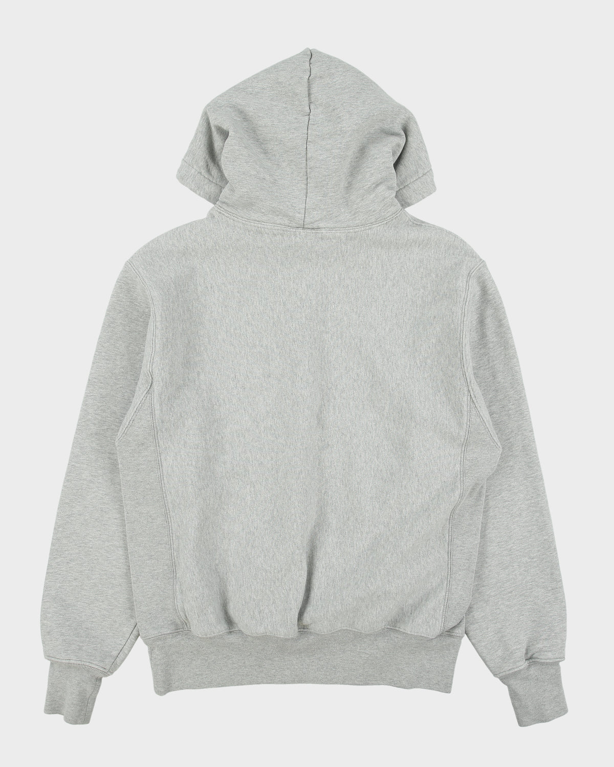 Vintage Champion Grey Marl Heavyweight Reverse Weave Pullover Hoodie - M