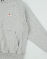 Vintage Champion Grey Marl Heavyweight Reverse Weave Pullover Hoodie - M